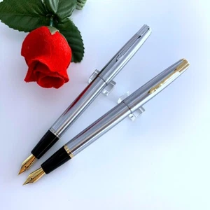 Pluma Estilográfica Wing Sung 601A Acero Inoxidable Vacumática Plumín Fino 0.5mm Escritura 1 pieza - Imagen 1 de 12