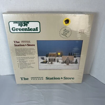 Greenleaf The Greenleaf Village Station & Store Kit #8025 Brand New from 1987 - Image 1 of 4