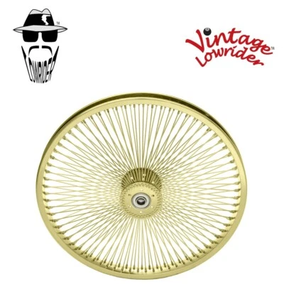F&R Original Lowrider Hollow Hub Wheel 20" Tricycle Steel Gold 144 Spoke Wheel