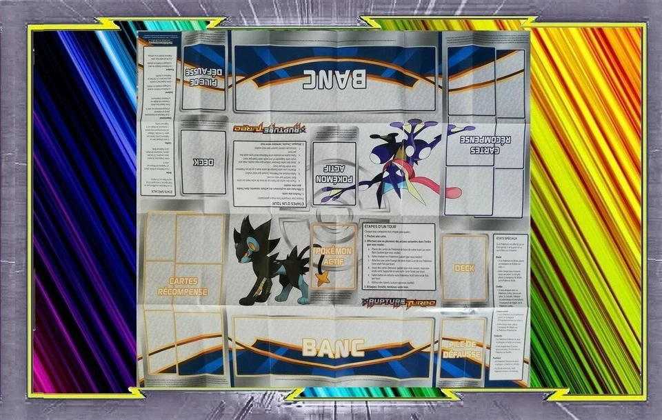 Tapis de Jeu - Playmat - Pokemon : Amphinobi Et Luxray - XY09 - Photo 1/1