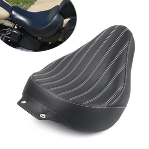 Motorrad Vorne Fahrer Solo Sitz Sattel Für Harley Fat Boy FLSTF 2007-17 - Bild 1 von 13