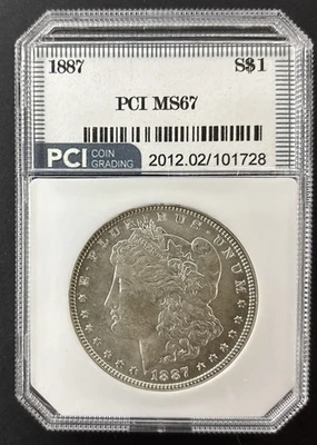 1887-P $1 Morgan Silver Dollar PCI Mint State Philadelphia - Image 1 of 4