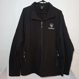 Top Golf North End Full Zip Fleece Softshell Jacket Mens Sz XL Black Stretch - Picture 1 of 8