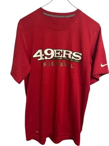 49ers Nike Drifit NFL ONFIELD Apparel T Shirt mens small - Picture 1 of 7