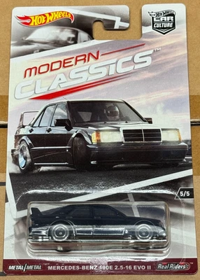 2017 Hot Wheels Car Culture Modern Classics Mercedes Benz 190E 2.5-16 EVO II - Image 1 of 2