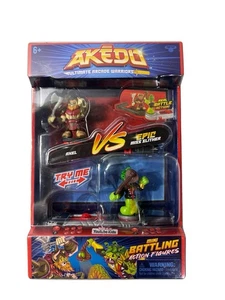 Akedo Ultimate Arcade Warriors Pack - Axel vs. Miss Slither - Caja Sellada Nueva - Imagen 1 de 3