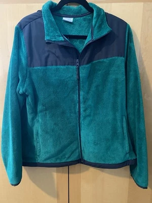 Chaqueta polar con cremallera completa para mujer talla XL (16/18) verde y negra - Danskin Foto 1 de 4