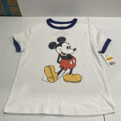 Camiseta Disney Store Mickey Mouse Camiseta Jóvenes Niñas Blanca Talla Mediana Foto 1 de 4