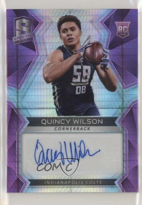 2017 Panini Spectra Neon Pink Prizm /15 Quincy Wilson #175 Rookie Auto RC - Image 1 of 2