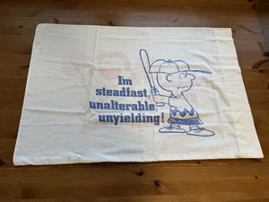 Vintage Peanuts Charlie Brown & Lucy Standard Pillow Case USA - Picture 1 of 5