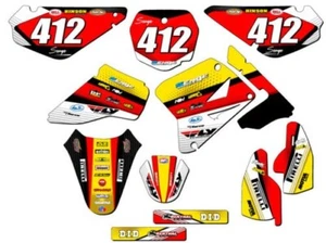2005-2023 RM 85 RICOCHET Yellow Senge Graphics Kit Compatible with Suzuki - Picture 1 of 10