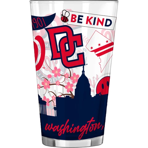 Washington Nationals 16oz. Native Pint Glass Cover