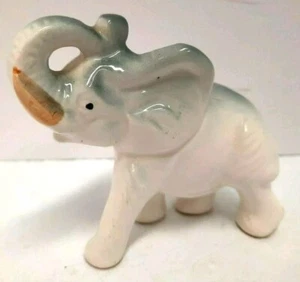 Vintage Elefant Keramik Figur Rüssel bis 3" groß Japan  - Bild 1 von 6