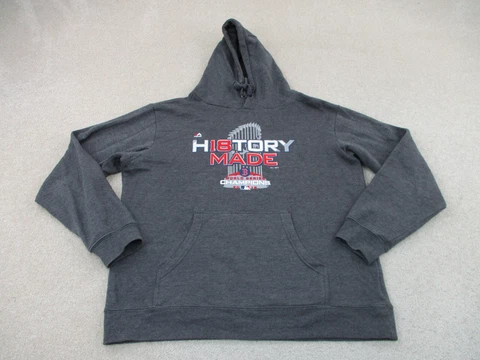 Boston Red Sox Sweater Adult Large Gray Red Baseball Hoodie Sweatshirt Mens A27 Cover