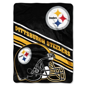 Pittsburgh Steelers NFL 60" x 80" Plush Throw Blanket, Soft & Warm - Picture 1 of 1