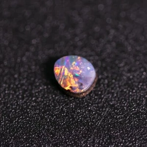 Kleiner runder australischer Boulder Opal 0,50ct lose Edelstein Schmuckherstellung - Bild 1 von 4