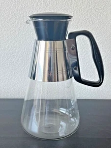 MCM Pyrex Silex Coffee Carafe Pitcher Bakelite Handle and Lid Vintage Midcentury - Picture 1 of 4
