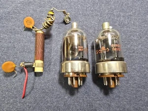 Heathkit HW-101 Transmitting Tubes (2) for SSB Transceiver - GE 6146B & Choke - Zdjęcie 1 z 8