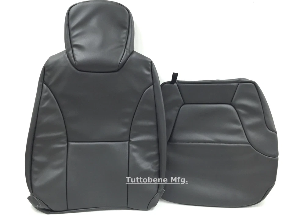 2007-2020 ISUZU NPR,GMC W-SERIES 座椅套球杆背部和底部乙烯基深灰色 — 第 1/1 张图片