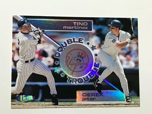1998 FLEER ULTRA BASEBALL No.5 DEREK JETER & TINO MARTINEZ DOUBLE TROUBLE - Picture 1 of 2