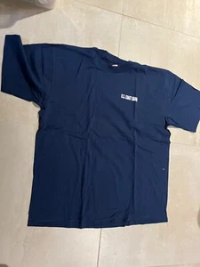 US COAST GUARD, camiseta, hecha en Estados Unidos, 100% algodón, XXLarge, serigrafía blanca - Imagen 1 de 3