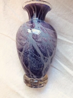 Nourot 6.75'' Signed Nourot 01 Studio Art Glass Vase 2001 USA  - image 1 of 4