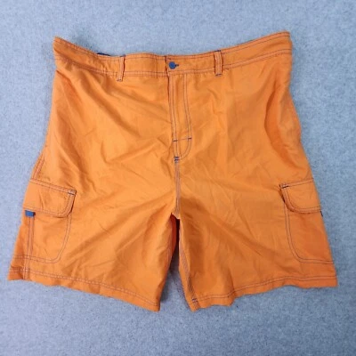 Nat Nast Swim Trunks Boardshorts Men XXL 38x9 Clementine Orange Lined Drawstring - Image 1 of 4