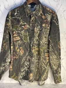 Vintage Scent Shield Men’s Button Down Mossy Oak Pattern Size Medium - Picture 1 of 6
