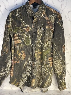 Vintage Scent Shield Men’s Button Down Mossy Oak Pattern Size Medium - Image 1 of 4