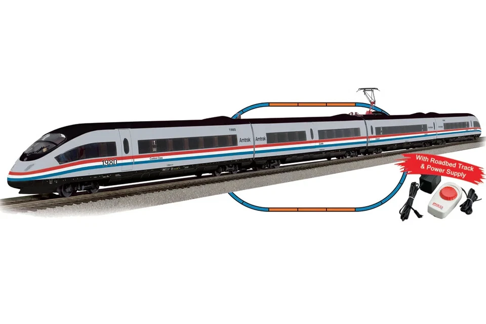 Piko HO SCALE 57197 Hobby Line Roadbed Amtrak® ICE 3 Starter Set, 120V (HO-Scale - Image 1 of 1