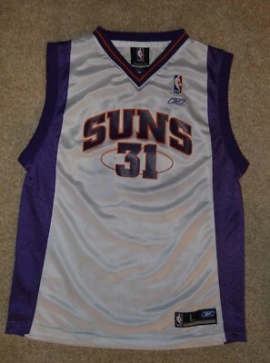 Camiseta Phoenix Suns NBA Reebok Sean Marion #31 Juvenil Talla LG 14-16 Blanca Foto 1 de 4
