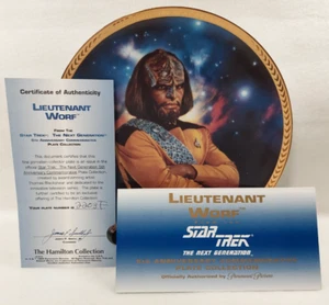 Star Trek Lieutenant Worf NEXT GENERATION HAMILTON LOW Plate # 2208F - Bild 1 von 5