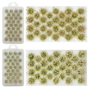 64 PCS Static Grass Tufts Bushy Vegetation for Train Landscape Models - Picture 1 of 8
