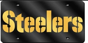 Pittsburgh Steelers Deluxe Laser Cut License Plate Car Truck SUV - Picture 1 of 1