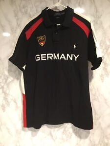 Polo Ralph Lauren Sz XXL Custom Fit Black Germany Short Sleeve Shirt 3