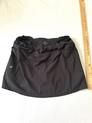 Falda corta ATHLETA talla XL negra bolsillos tenis Skort Active Skort Foto 1 de 4