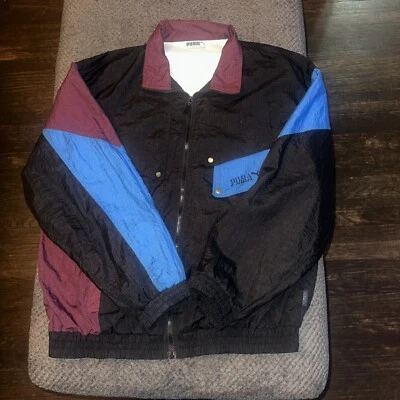 Vintage Men's PUMA Action Sportswear 90's Nylon Sport Track Jacket Size XL - Image 1 of 4