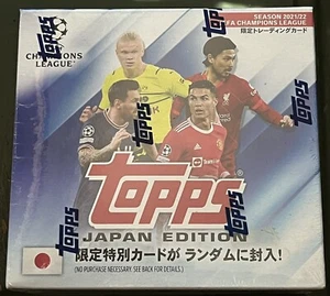 2021/22 Topps UEFA Champions League Soccer Edición Japón Hobby Box Mojo Ref - Imagen 1 de 2