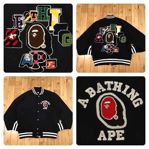 A BATHING APE (BAPE) Giacca scimmia da bagno Bape OG Nigo NFS logo Varsity A taglia M lunghezza 67 5 corpo 59 cm