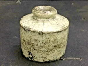 Antik Alt Selten Handgefertigt Klein Töpferei Steingut Geschirr Crock Topf Tinte - Bild 1 von 12