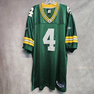 Vintage Reebok NFL Green Bay Packers Bret Favre 4 Jersey Mens 54 2XL Sewn - Picture 1 of 9