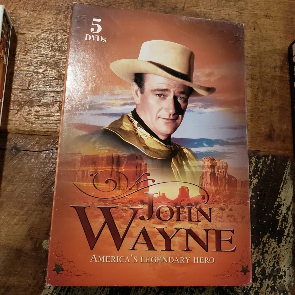 JOHN WAYNE AMERICA'S LEGENDARY HERO 5 DVDs 8 Films 2007  - Image 1 of 1