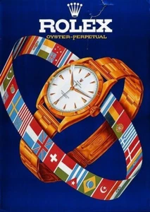Reloj clásico de lujo ROLEX VINTAGE AD POSTER - 4x6 foto impresa brillante - Imagen 1 de 1