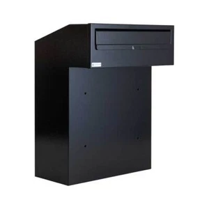 Rear Access Post Box for Gates and Fences W3-2 Large Capacity Steel Outdoor - Picture 1 of 18