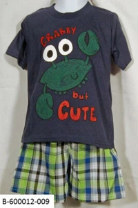 Turtle Bay 2pc Boys Short set Crabby - Picture 1 of 1