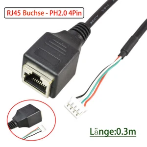 JST-PH2.0mm 4Pin auf RJ45 Werbung Berührungsbildschirm Adapterkabel Länge 30cm - Picture 1 of 5