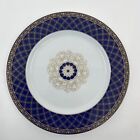 Rosenthal Classic 7 5/8” Porcelain Salad Plate Cobalt Blue & Gold Medallion