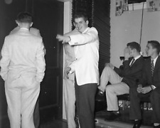 ORIGINAL VINTAGE NEGATIVE: Men Boys Suits Sock Hop Social Dance 50s 50's