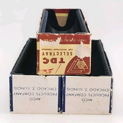 TDC Mico Slide Tray Universal Holds 30 USA Vintage Chicago Lot of 3 - Image 1 of 4