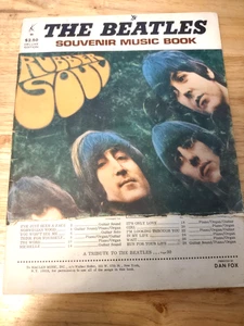 The Beatles 1965 Rubber Soul Souvenir Notenbuch Noten Fotos Deluxe - Bild 1 von 6